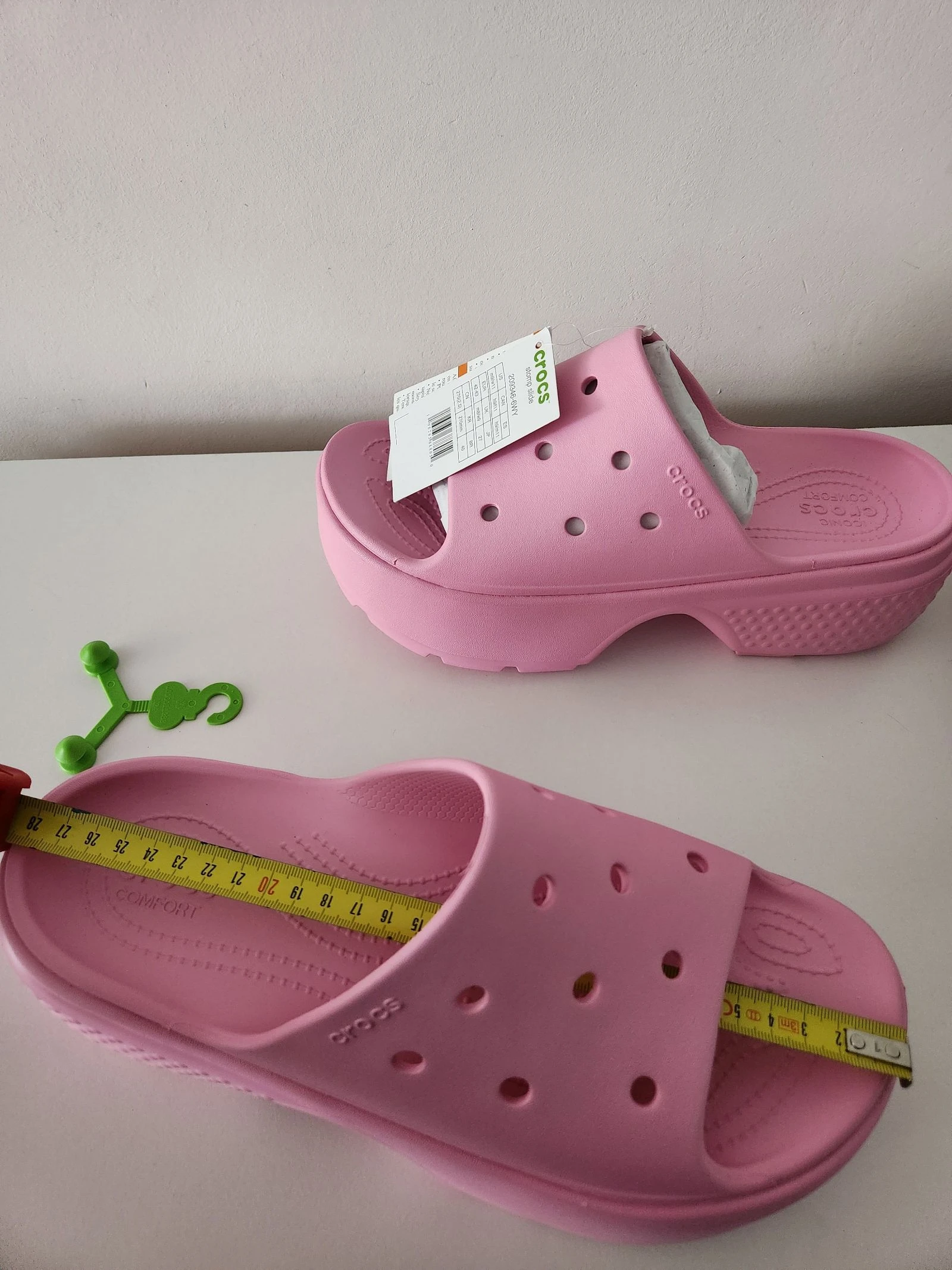 Crocs Mules Stomp Slide Pink Sandals – photo 3